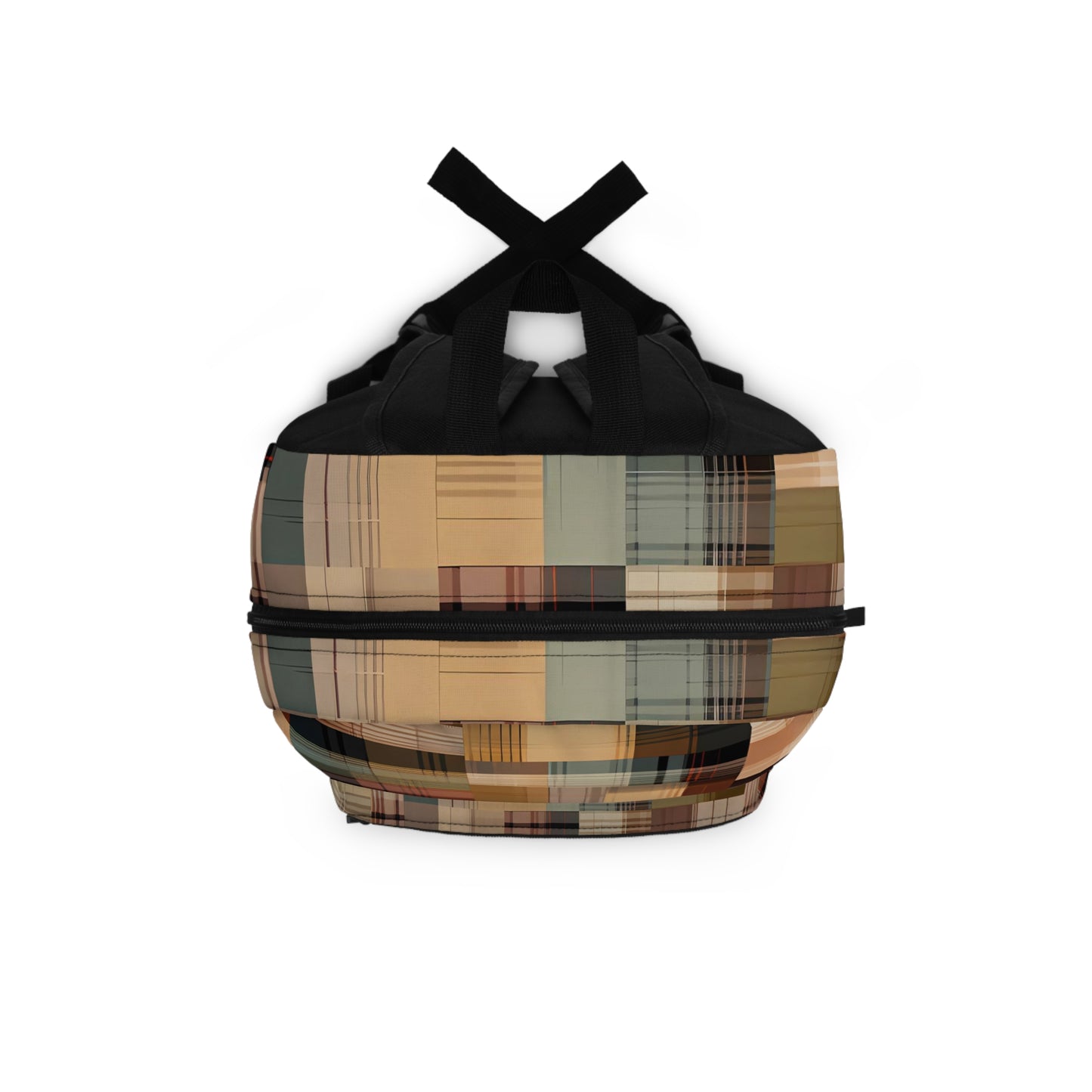 Abstract Plaid Backpack