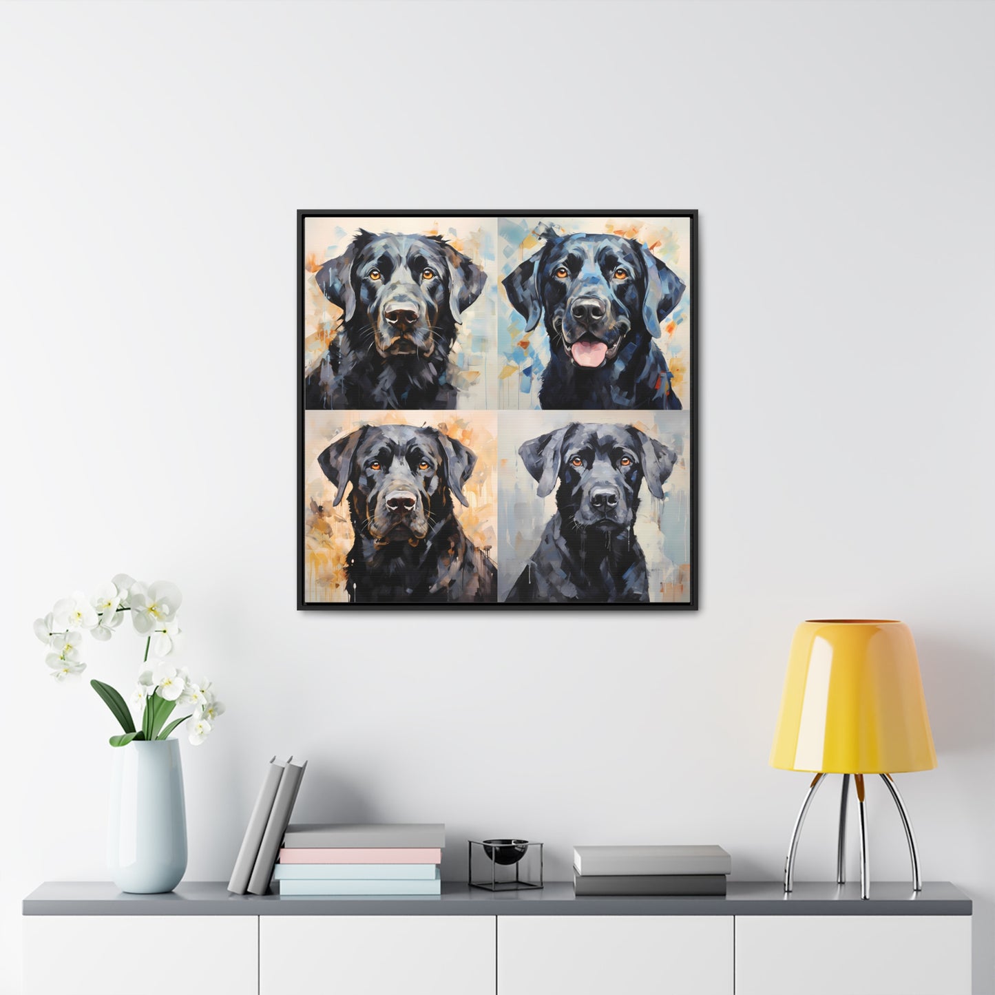 Black Lab Brushstrokes