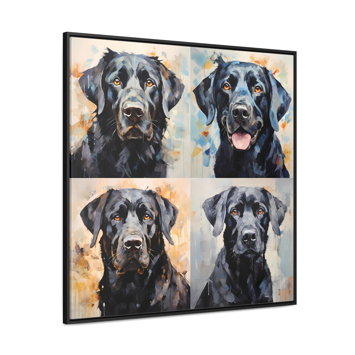 Black Lab Brushstrokes