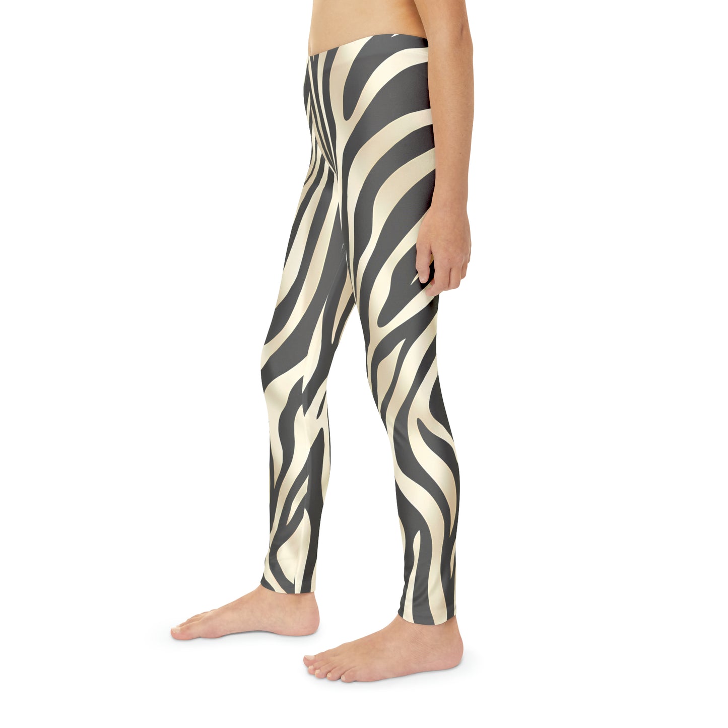 Zebra Print Girls Leggings