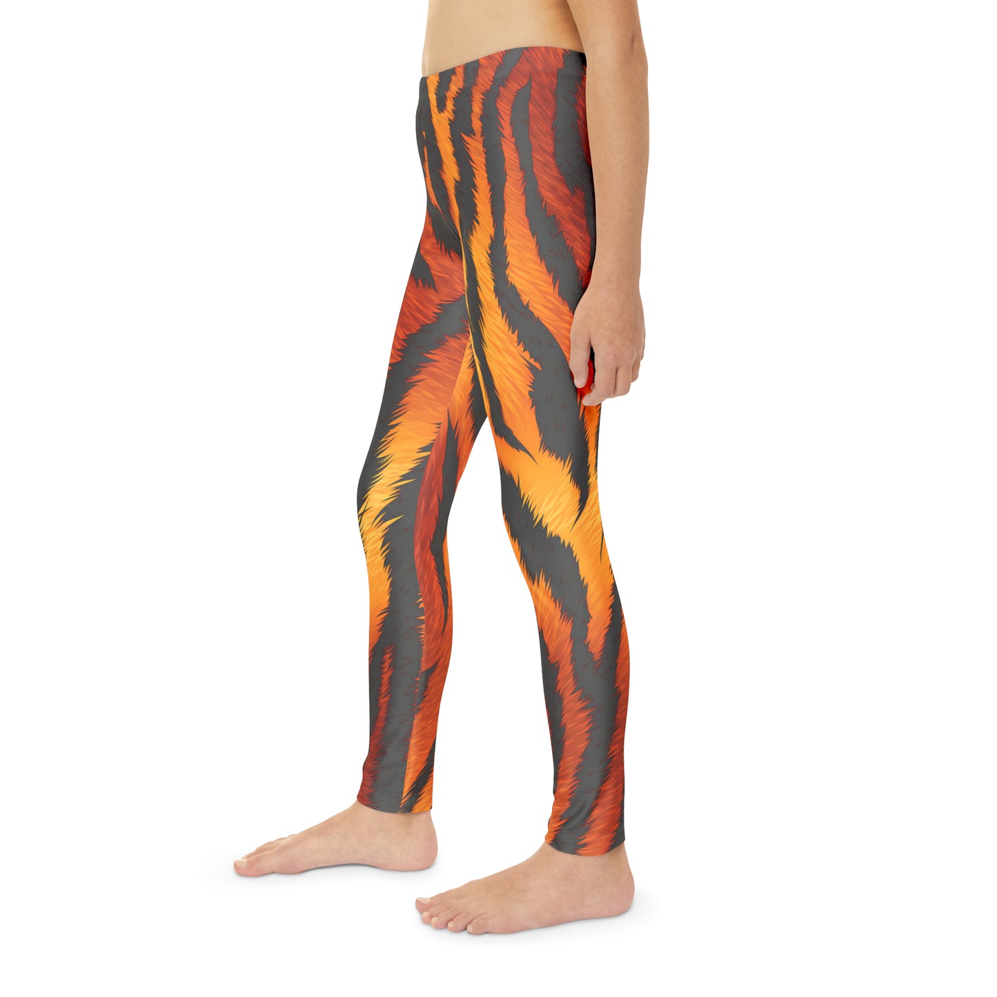 Tiger Print Girls Leggings