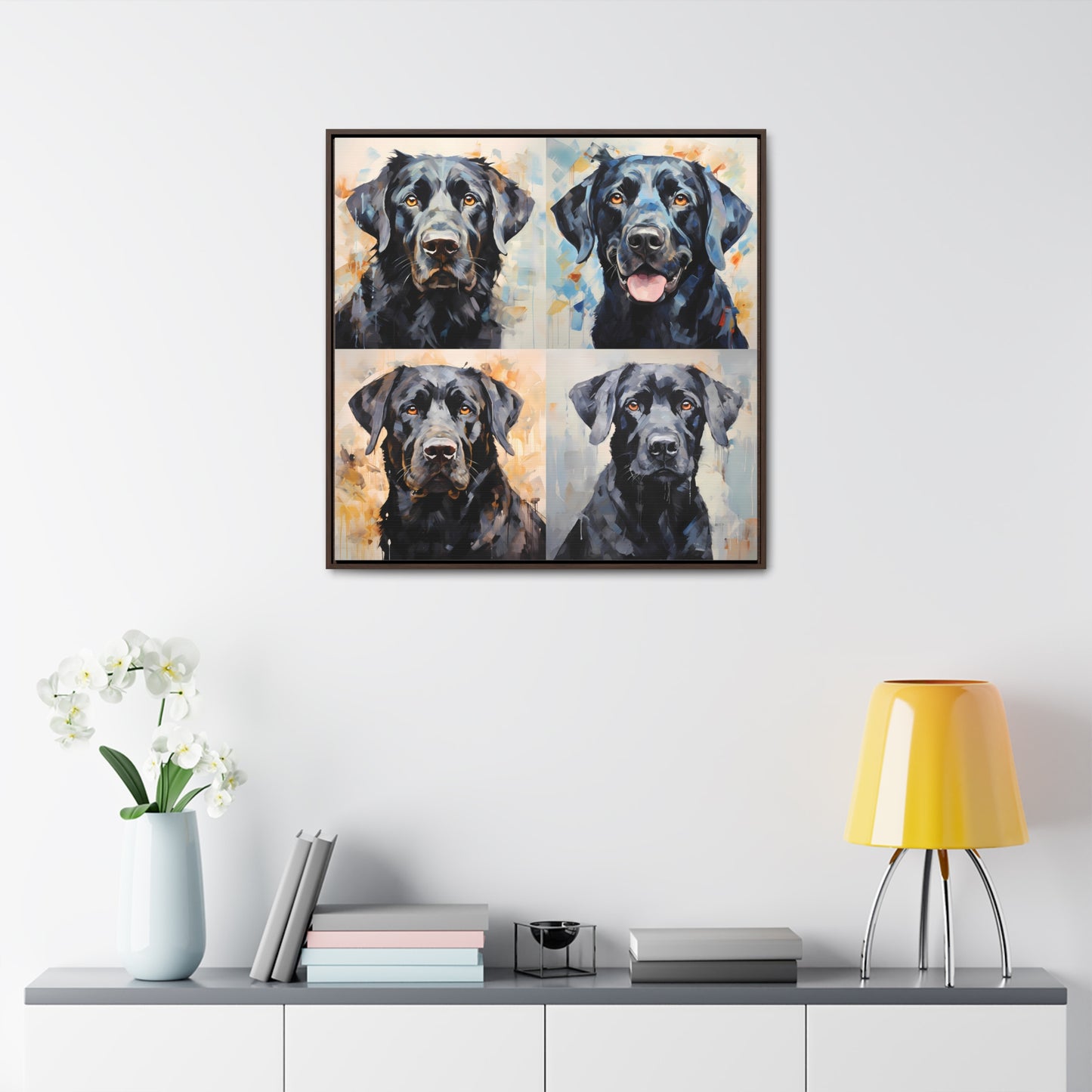 Black Lab Brushstrokes