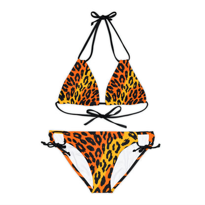 Leopard Print II Strappy Bikini Set