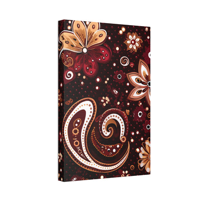 Maroon Flowery Paisley I