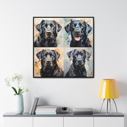 Black Lab Brushstrokes