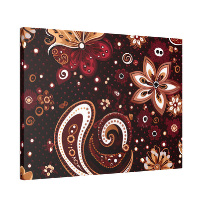 Maroon Flowery Paisley I