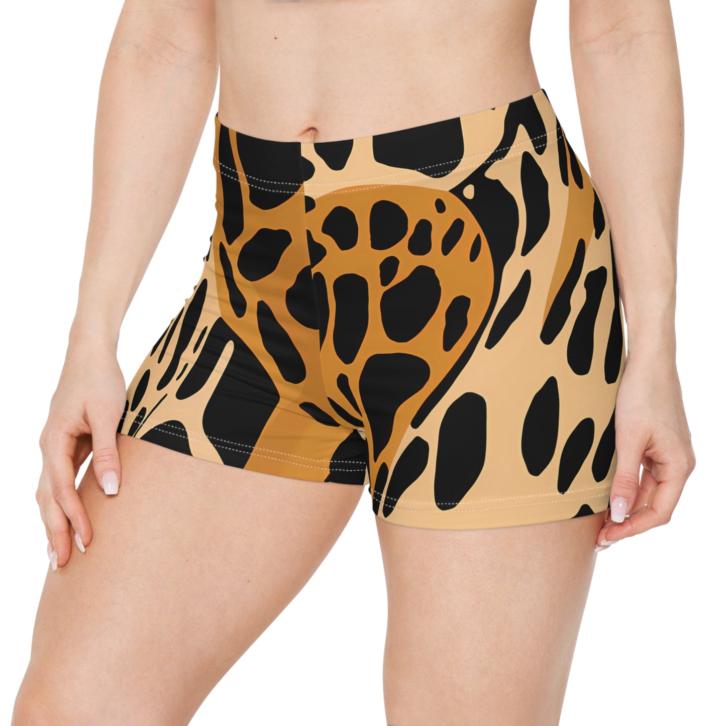 Leopard Print I Womens Workout Shorts