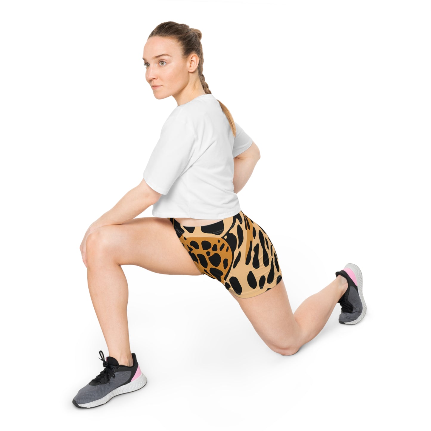 Leopard Print I Womens Workout Shorts