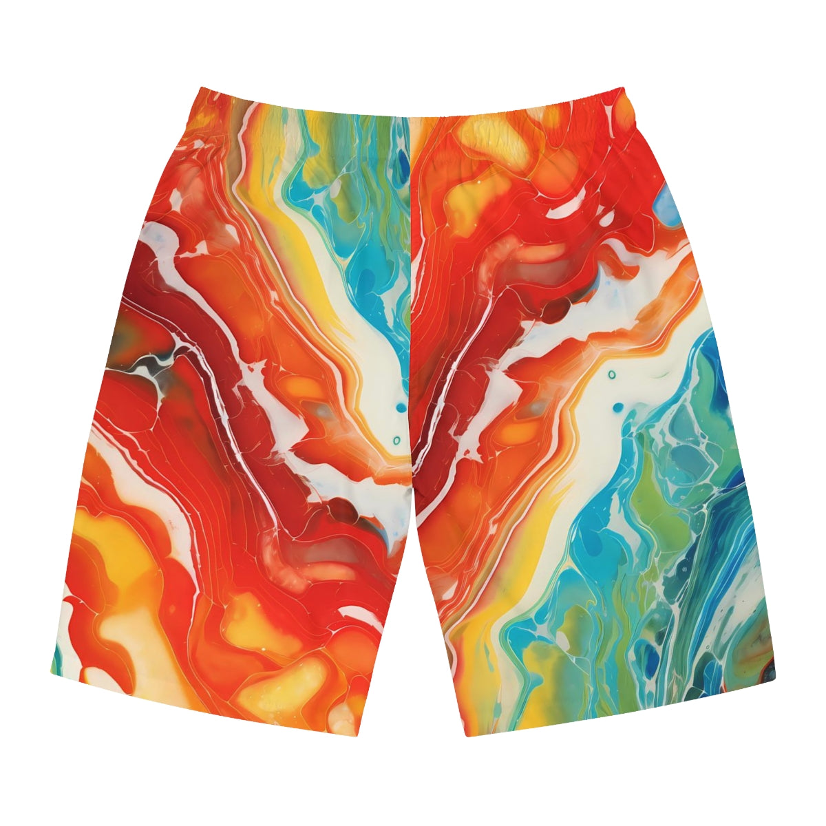 Tie-Dyed Marble Board Shorts